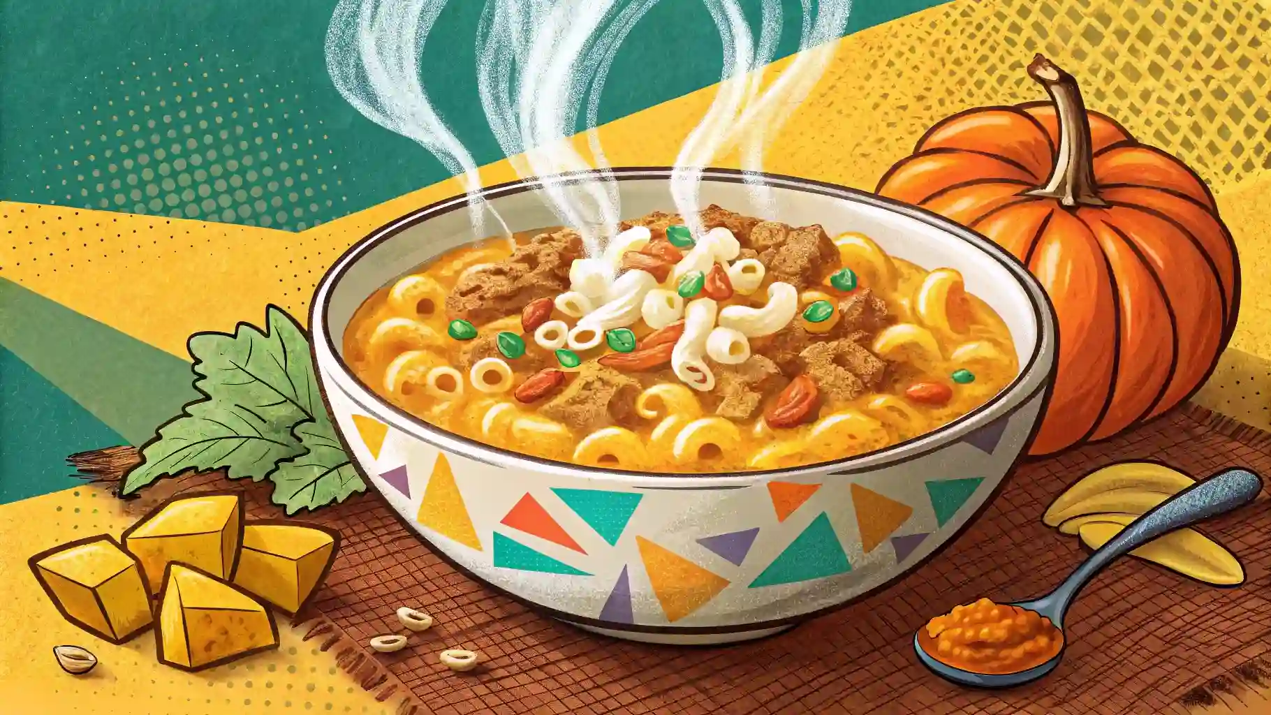 Creamy Turkey Pumpkin Chili Mac