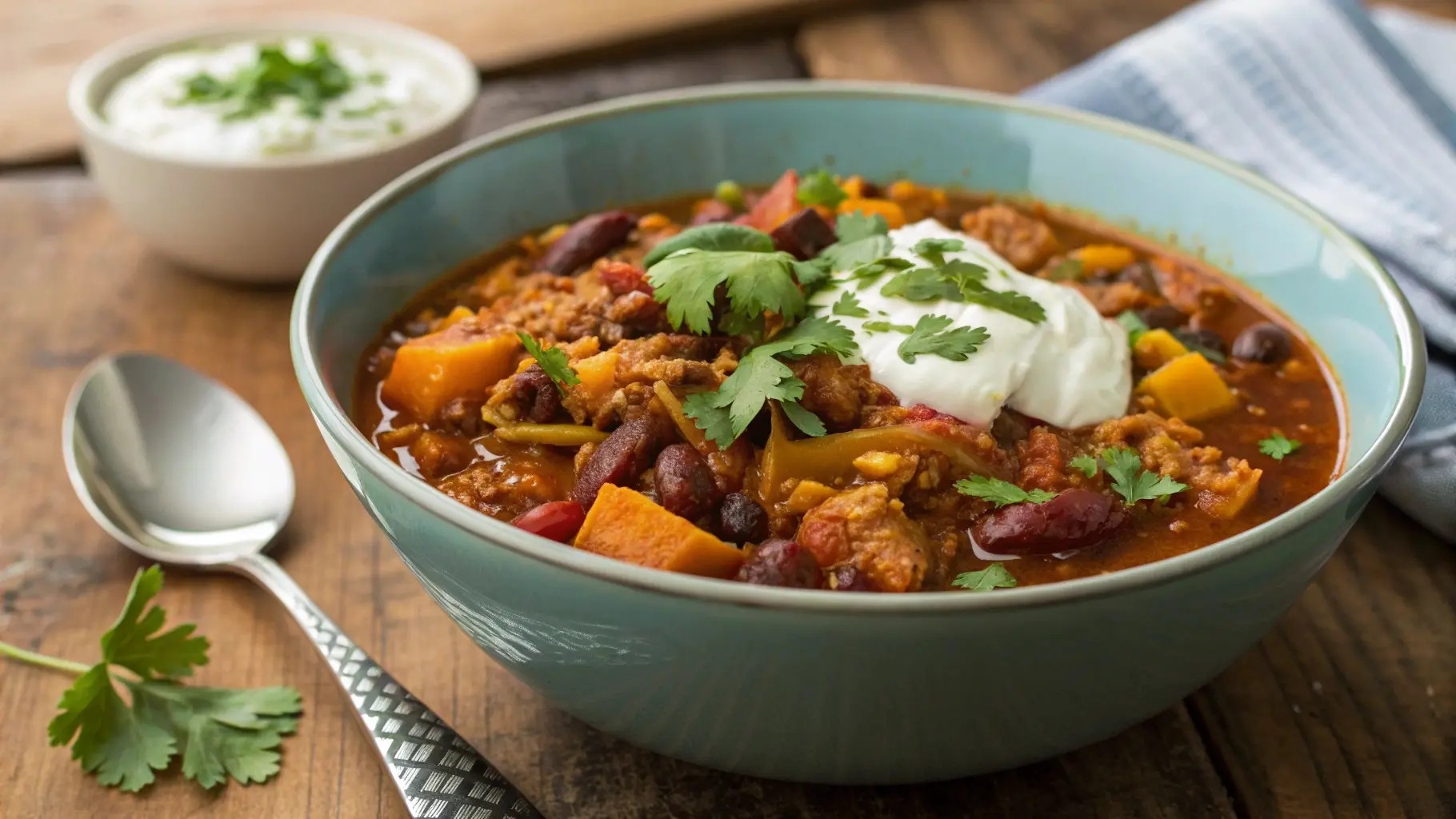Moroccan-Spiced Turkey Pumpkin Chili (Fancy But Easy!)