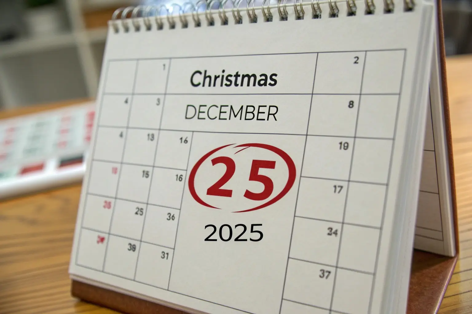 What date does Christmas fall on in 2025?