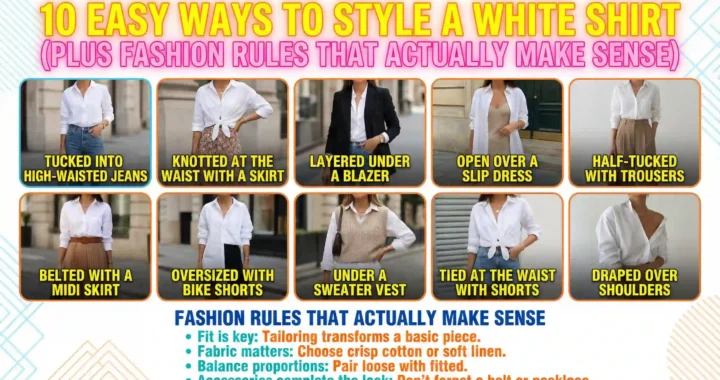 10 Easy Ways to Style a White Shirt (Plus Fashion Rules That Actually Make Sense)
