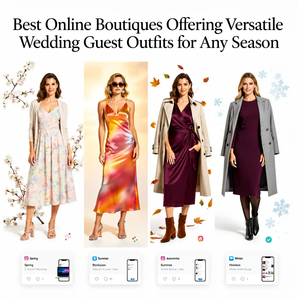 Best Online Boutiques Offering Versatile Wedding Guest Outfits for Any Season