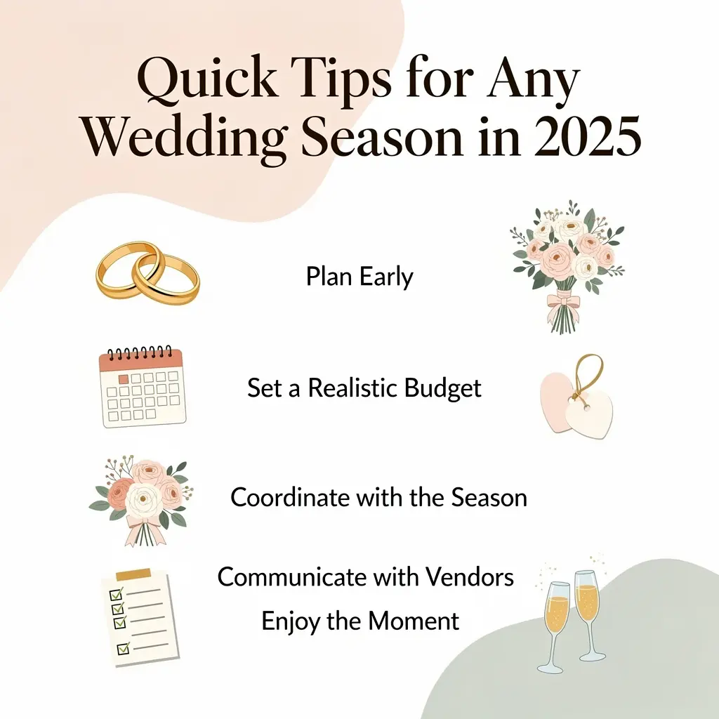 Quick Tips for Any Wedding Season in 2025