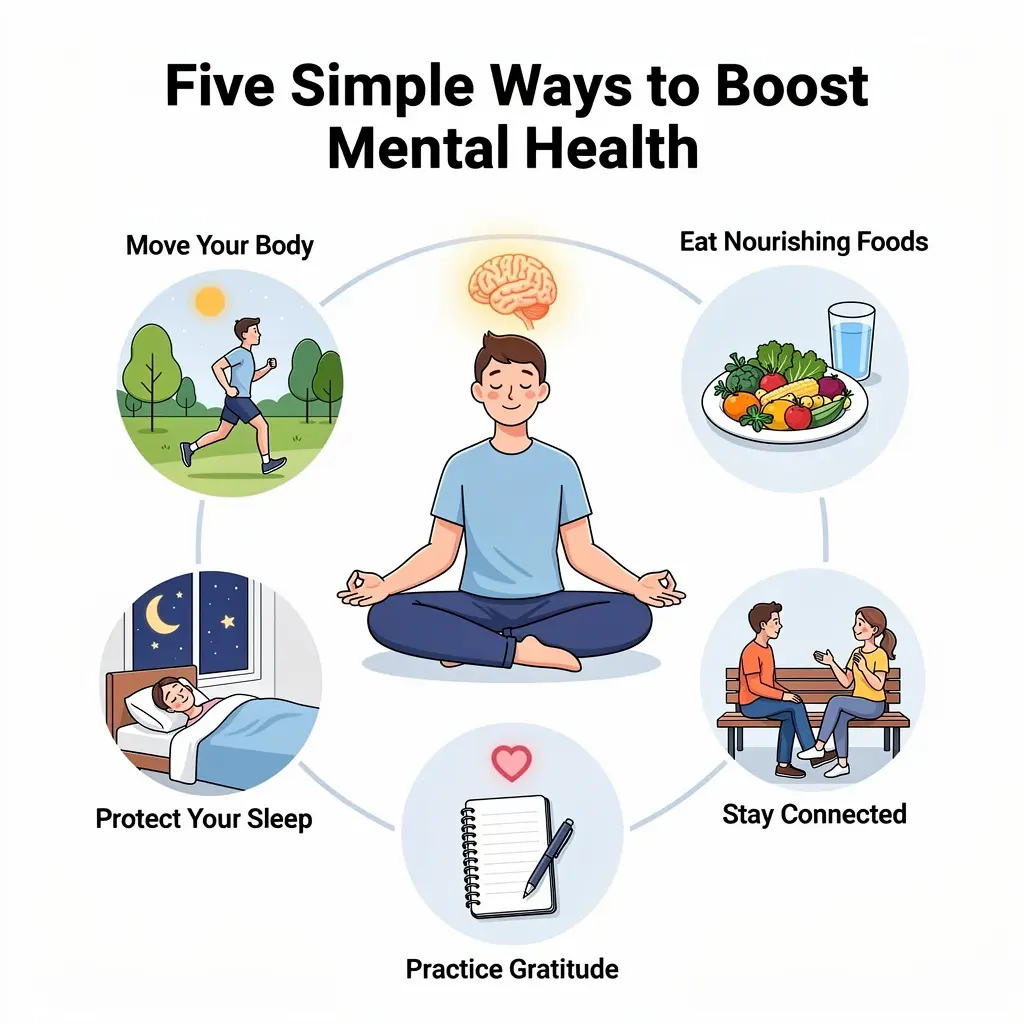 Five Simple Ways to Boost Mental Health