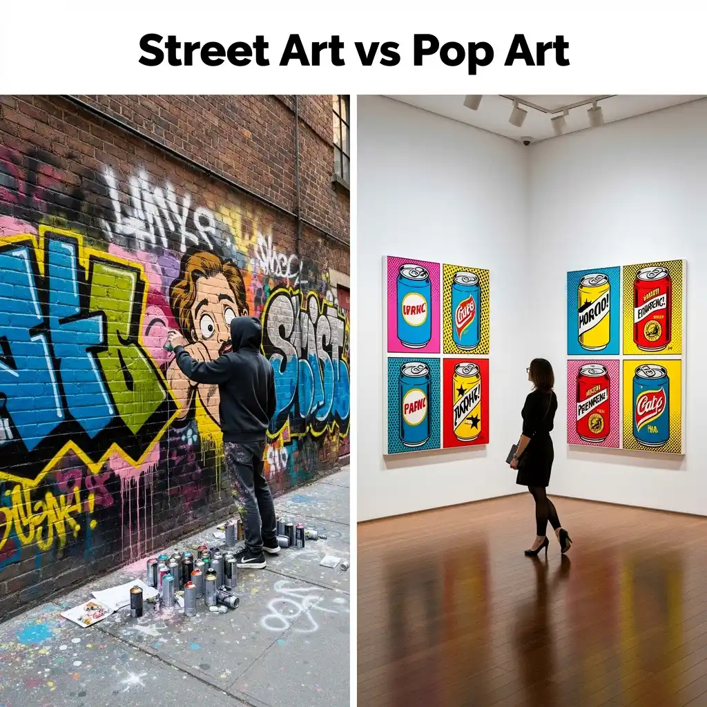 Street Art vs Pop Art: What's Actually Different?