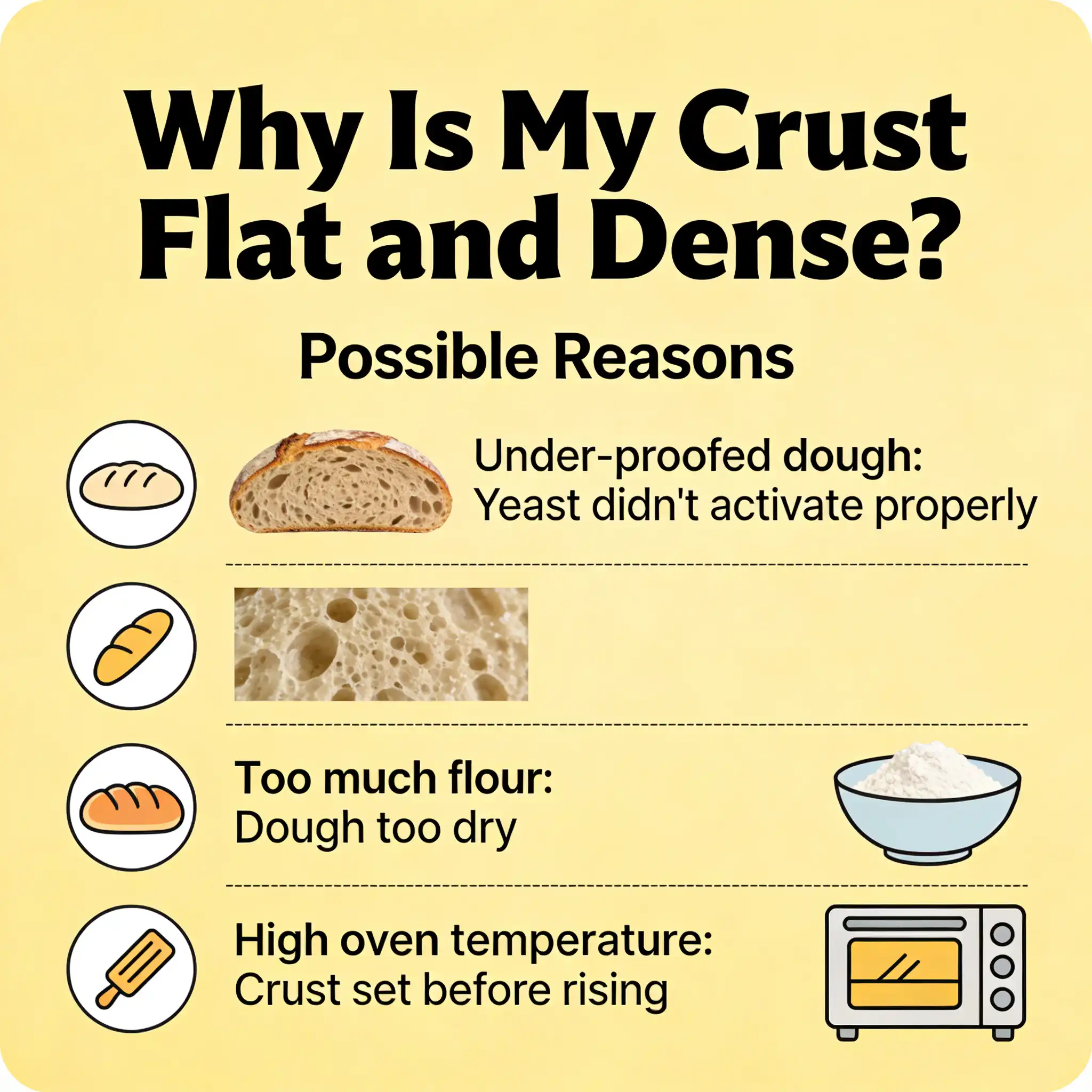 Why Is My Crust Flat and Dense?