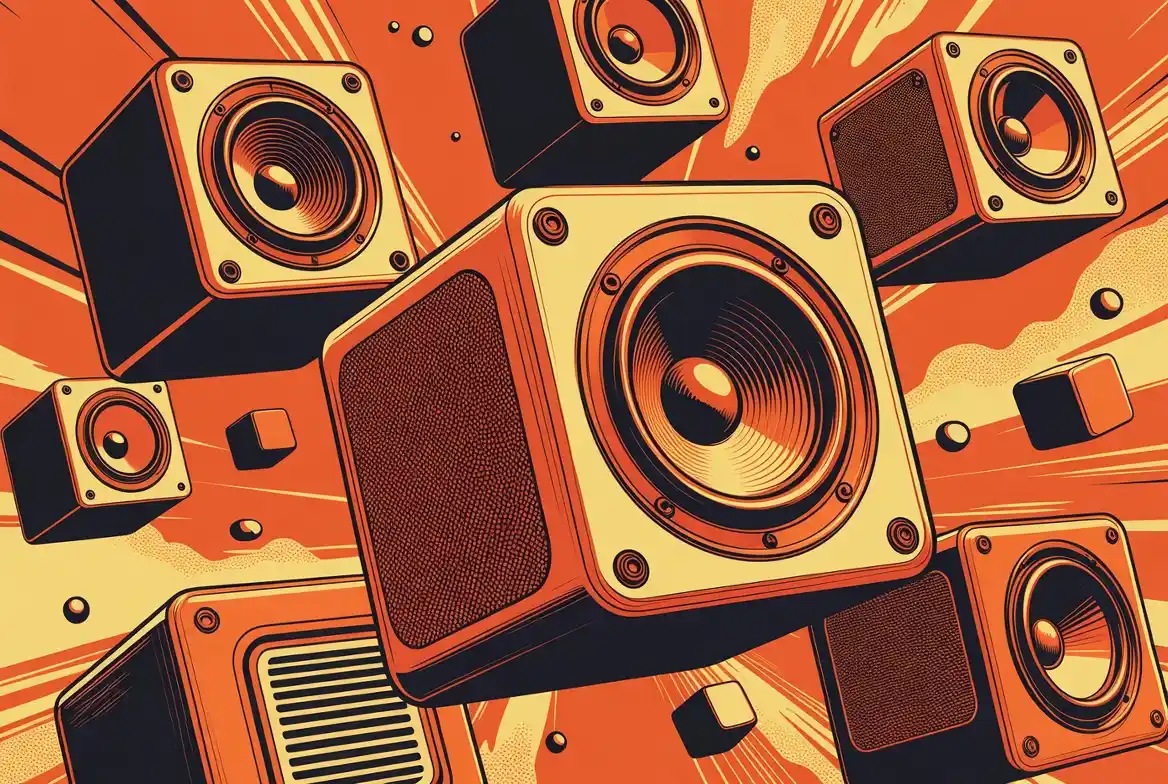 Floating Speaker Cubes