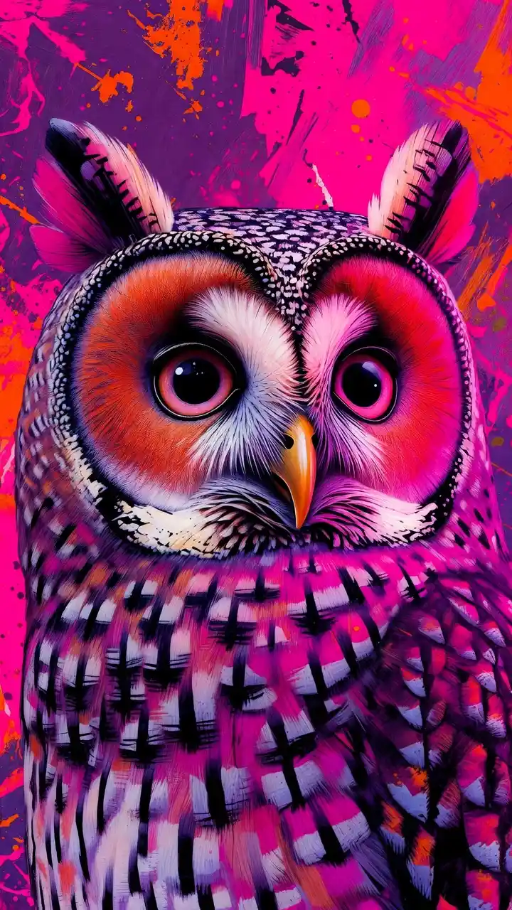  Owl Eyes Large eyes dominate the composition. Rest of the body can stay minimal.