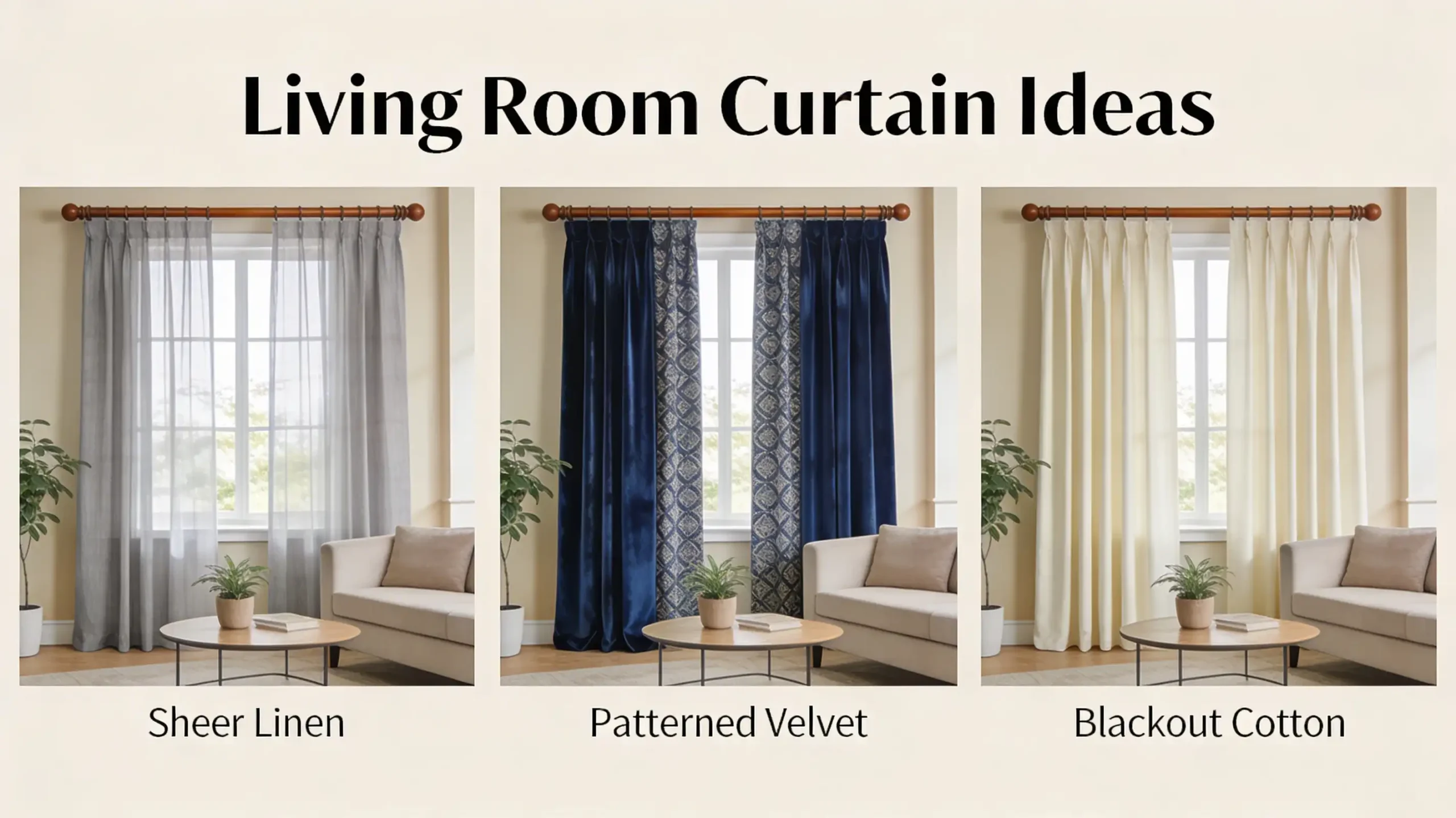 Living Room Curtain Ideas