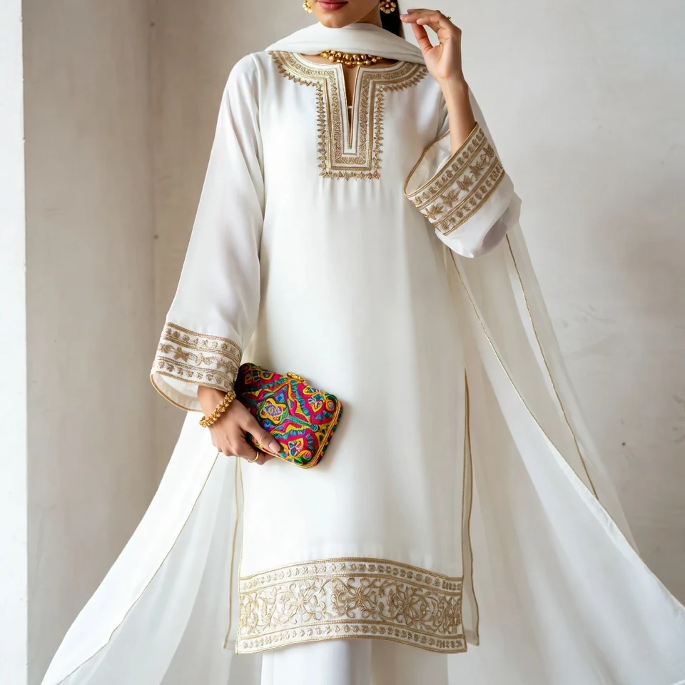 The Timeless White with Gold